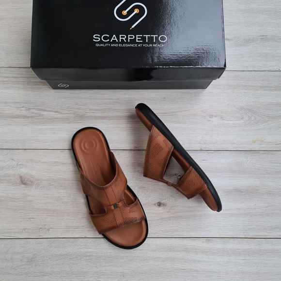 Premium Leather Men's Sandal in Brown - Picture 6 of 6